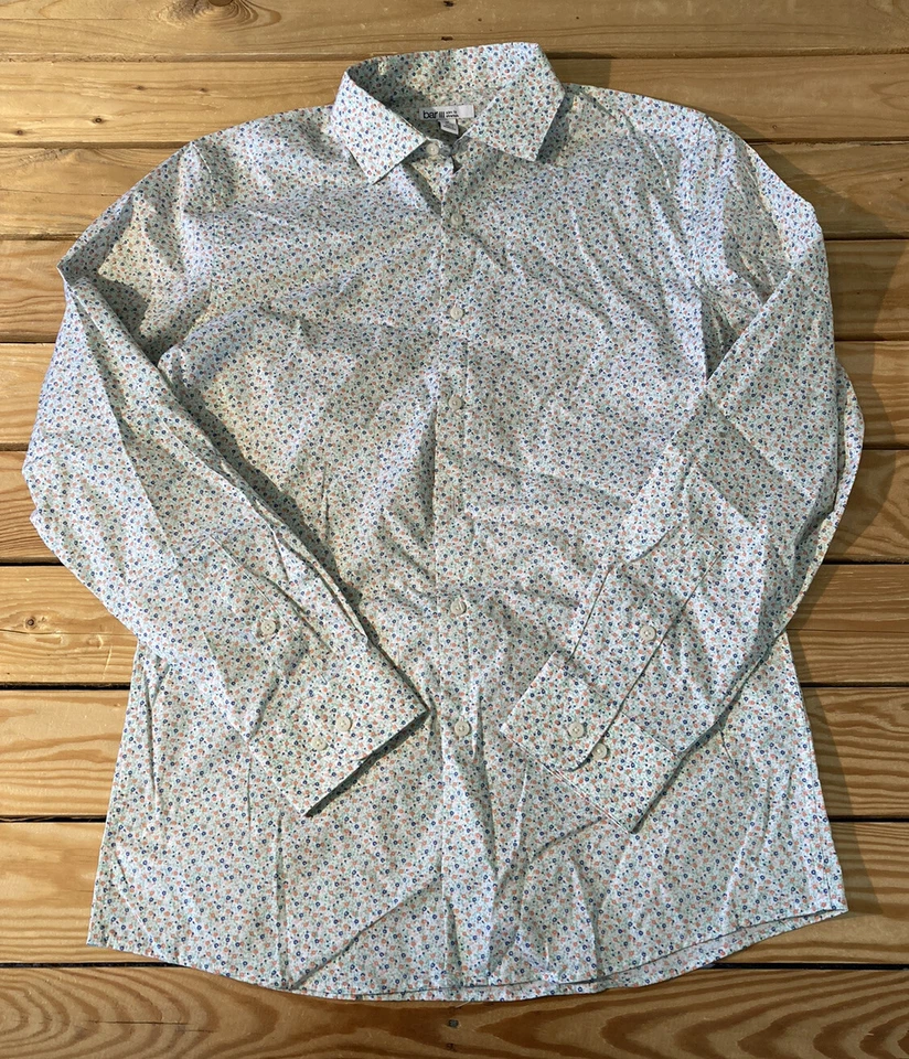 lot of 2 bar lll Men’s floral button up shirt size M Blue N2 - Изображение 2 из 4
