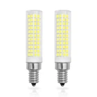 2pcs E12 Candelabra Base C7 136-2835 10W 110V LED Chandeliers Lamp White H