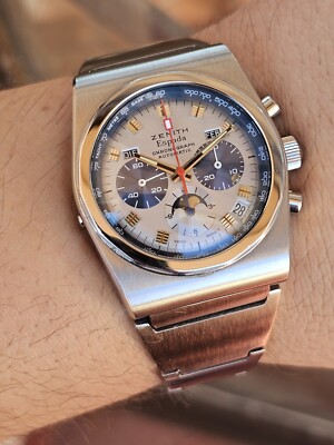 Nos seltene Uhrwerksteile, Zeiger, Drücker Kal. 146 400 Zenith El First Ask Me  