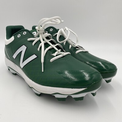 New Balance Men Sz15 EE  PL4040N5 Molded Low Baseball Cleats Green/White-NEW