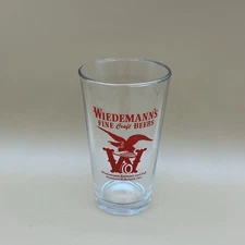 Widemann’s Fine Craft Beer Pint Glass Clear St. Bernard, Ohio Brewery & Pub