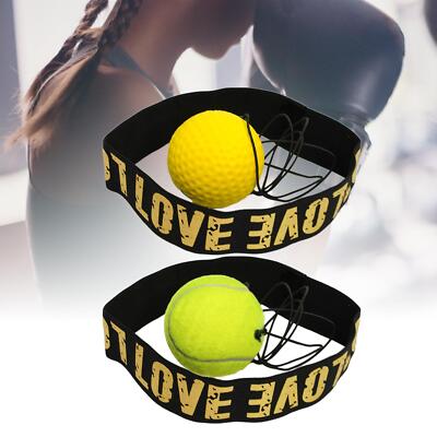 Box-Reflexball-Stirnband-Set, verstellbarer -Punch-Kampfball, Boxball an Schnur