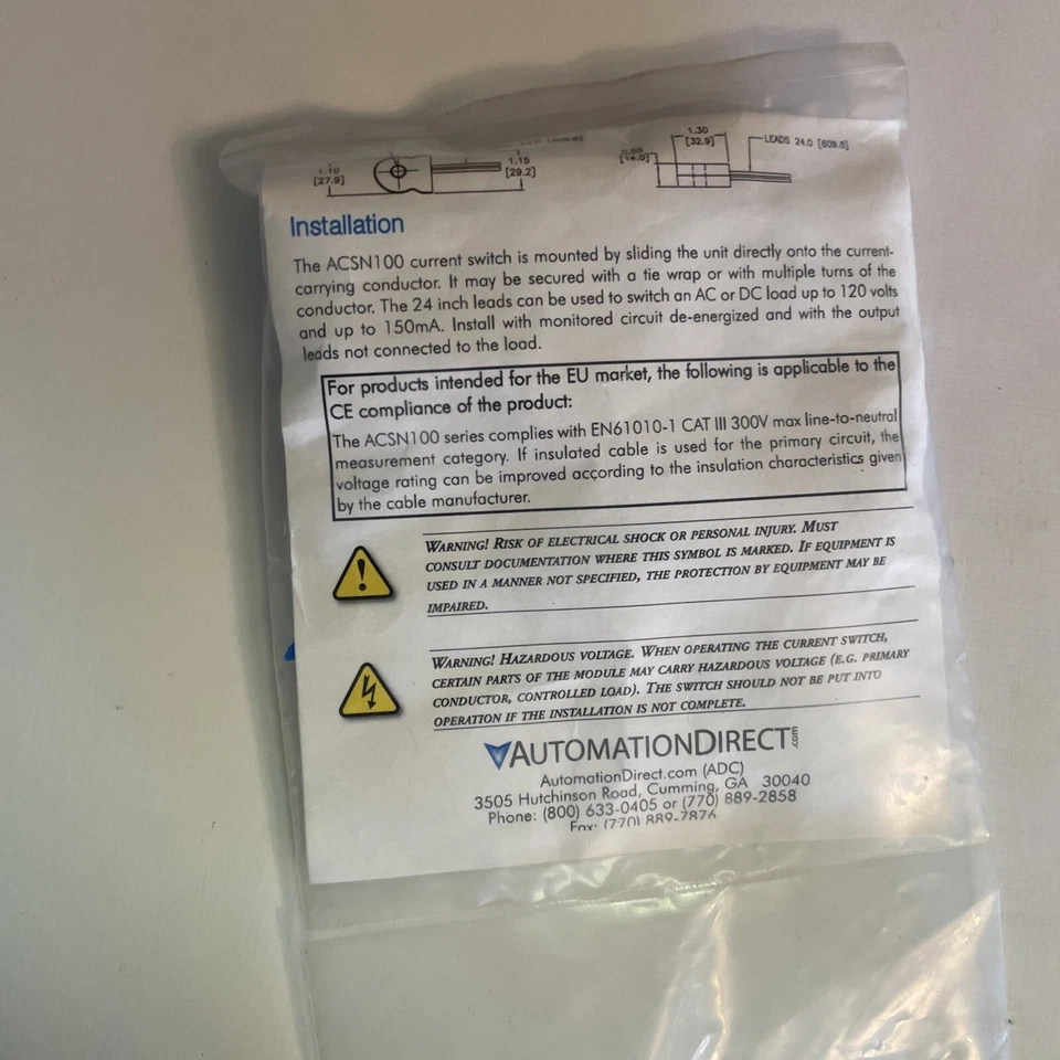 AUTOMATION DIRECT ACSN100-AE-F / ACSN100AEF (NEW) (lot115) - Image 2 of 4