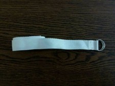 Football Belt White 1" x 48" long white packaged Made In USA