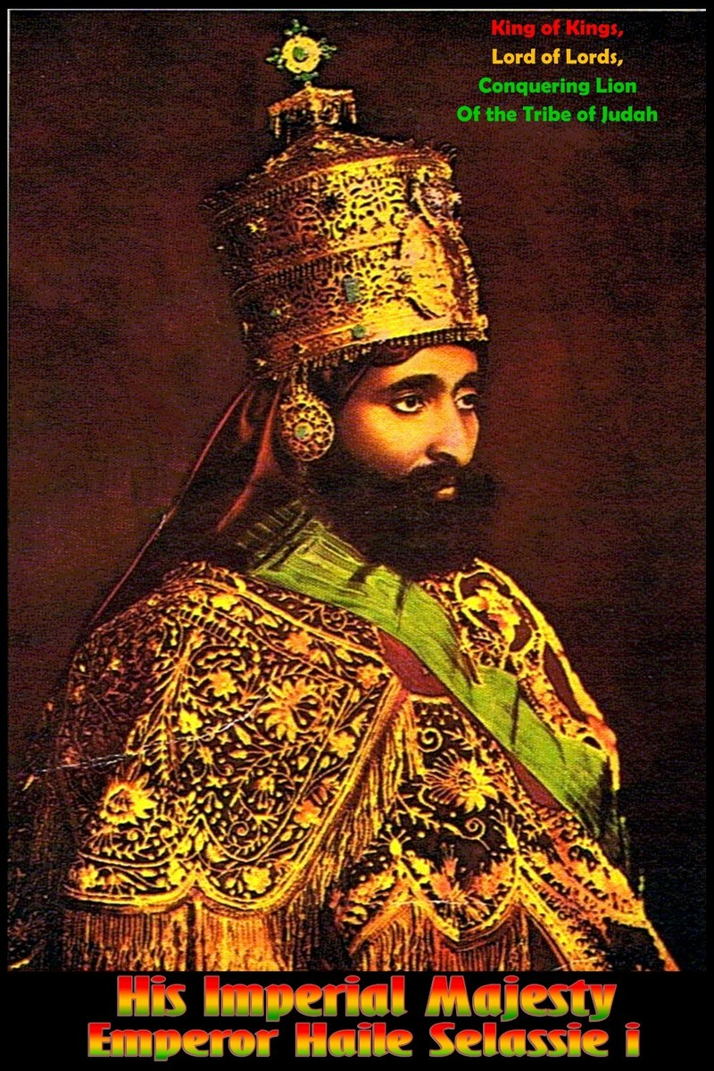 コレクション HIM EMPEROR SELASSIE Him Emperor Haile Selassie I by Kavion Robinson - Royalty Free and