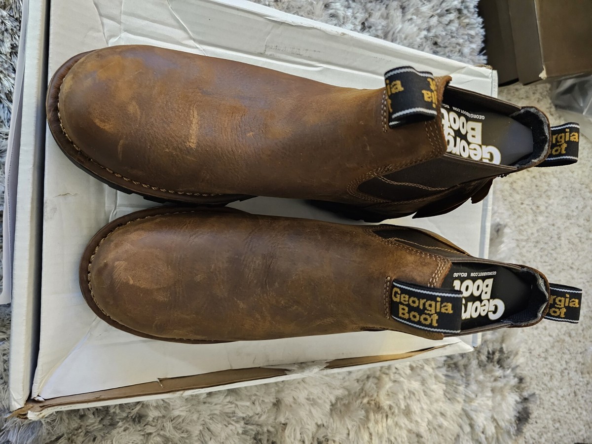Georgia Boot Eagle One Waterproof Chelsea Slip On Work Boot Men’s 14W-GB00315 Georgia Boot Eagle One Waterproof Pull On Work Boot main image 3