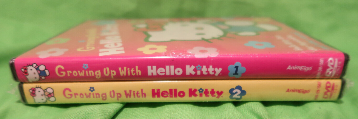 Growing Up with HELLO KITTY vol. 1 & 2 DVD set NEW SEALED Life