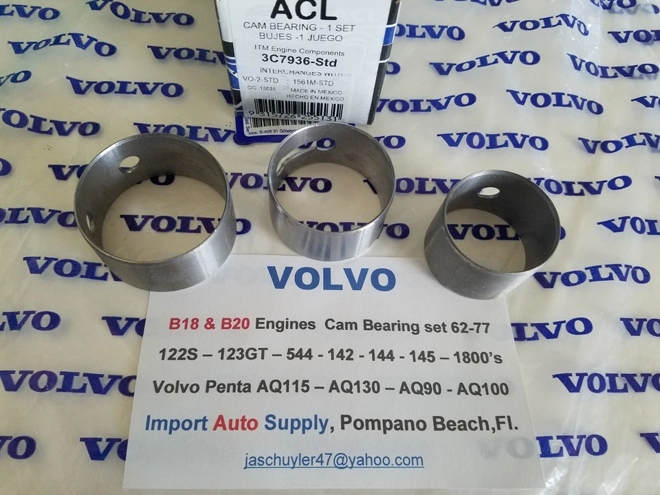 Volvo P1800's 122S - 140S - 544 - AQ130 - Motores B18 y B20 - Juego de cojinetes de leva  Foto 3 de 4