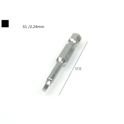 4Pcs S1 Magnetic Security Square Screwdriver Bit 1/4'' Hex Shank 2'' Length Set