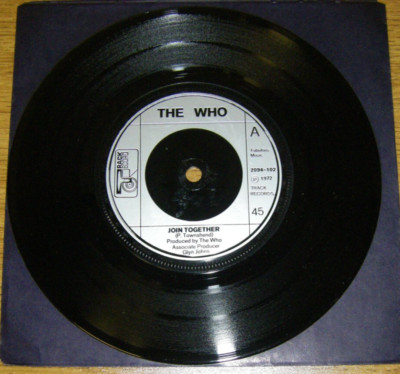 The Who Join Together / Baby Don't You Do It UK 7'' single