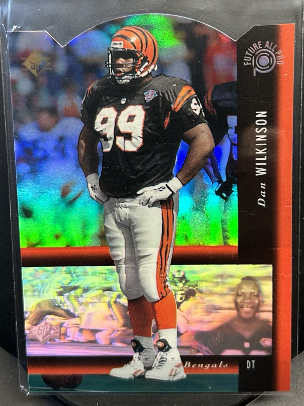 1994 UD SP All Pro Dan Wilkinson Holoview Red Die Cut Rookie #6 Set Break Break
