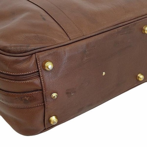 Gucci 70's Travel Garment Bag Trunk Business Leather 42x71x21cm pre-owned - Picture 3 of 10
