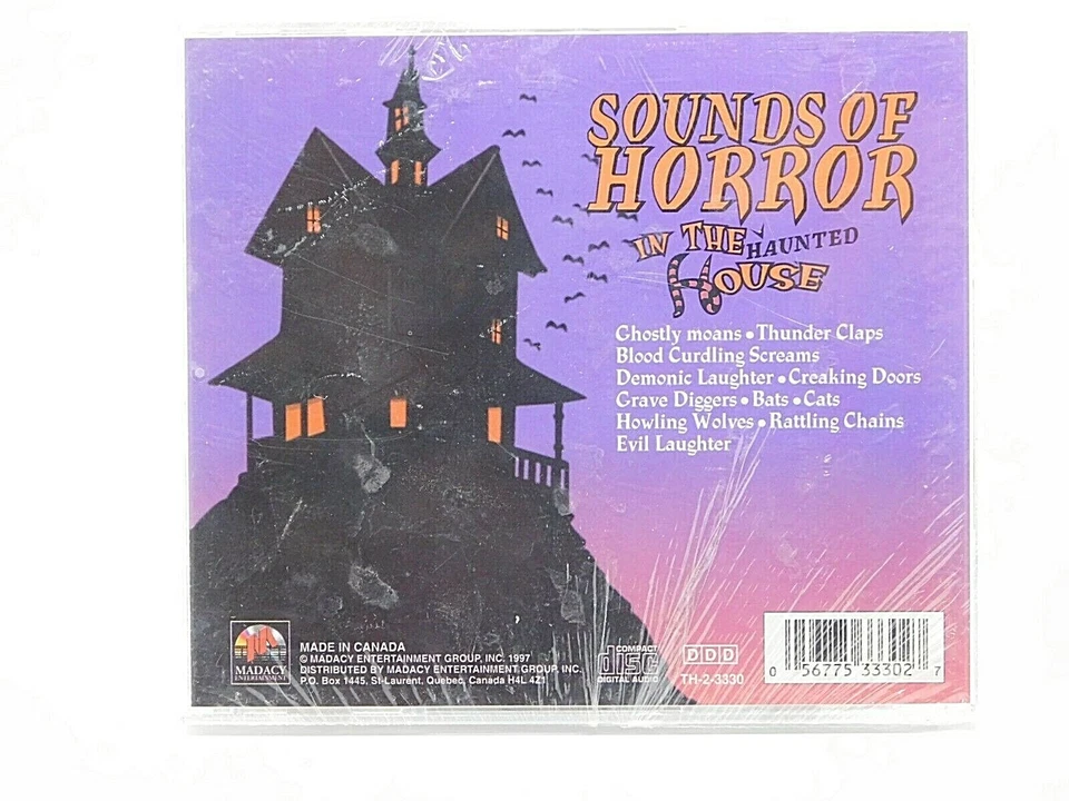 CD Halloween Sounds of Horror in the Haunted House Scary Sounds 1997 Madacy - Image 2 of 2