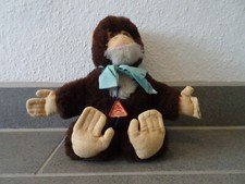original Clemens Spieltiere Metalllogo kleiner Affe / Äffchen mit Spieluhr