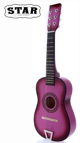 Guitarra acústica de juguete Star Kids 23 color rosa 805232058924 | eBay