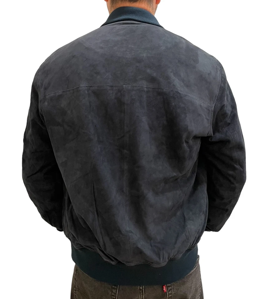 Chaqueta de cuero de gamuza genuina para hombre: Hecha y hecha a mano por Levi's - Hecha en Italia Foto 3 de 4