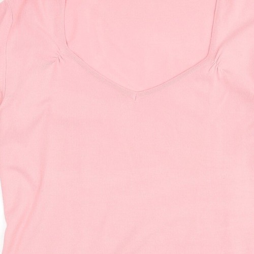 NEXT Womens Orange Square Neck Acrylic Blend Jumper Size 18 - Picture 7 of 12