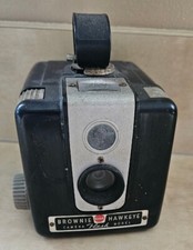 ANTIQUE VINTAGE Bakelite Kodak Camera BROWNIE HAWKEYE FLASH