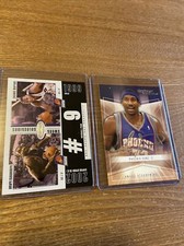 AMARE STOUDEMIRE 2003 Hoops Hot Prospects SWEET #9 & 2004 Autographics #33 (m)