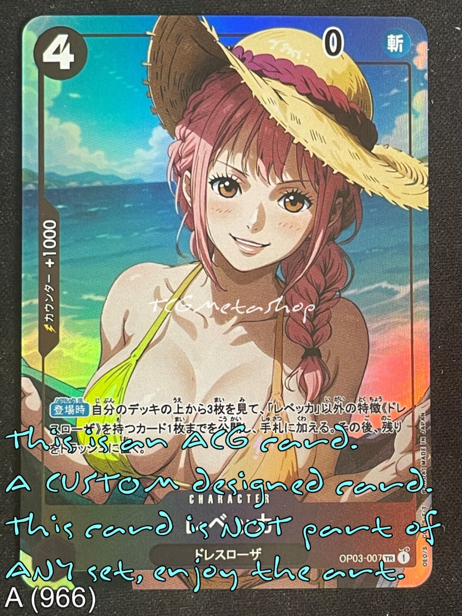 🔥 A 966 Rebecca One Piece Goddess Story Anime Waifu Card ACG