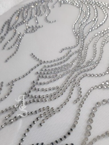 Hotfix Bügelbild Bügelmotiv Strass Pferd Friese Crystal oder Black Diamo. 120928 - Bild 2 von 4