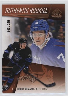 2023 SP Game Used Authentic Rookies Bronze /265 Bobby McMann #217 Rookie RC 0l45