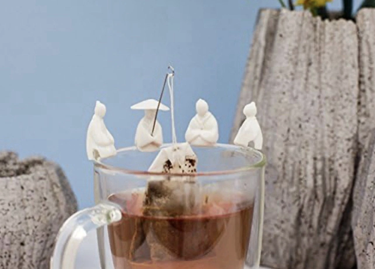 Set Of 4 Tea Fisherman Tea Bag Holders Silicone Kitchen Gadget Gift - 6 Boxes