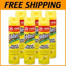 6-Pack Lemon Scented Endust Multi-Surface Cleaner - Shine & Freshen Up Your Home