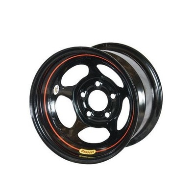 Bassett 58A53W 15X8 Inertia 5x5 3 In BS Wissota Black Wheel