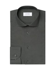 NWT ETON DRESS SHIRT green flannel luxury Sweden 43 17 contemporary