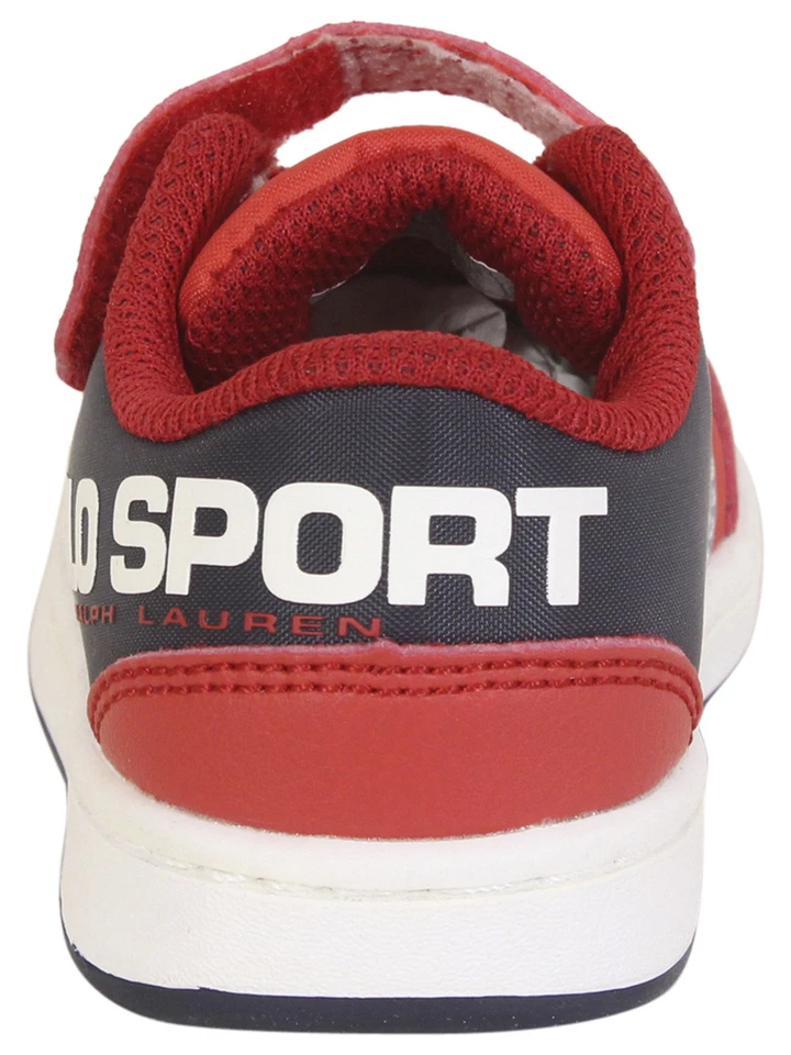 Polo Ralph Lauren Niño Pequeño Niños Belden-PS Rojo/Azul Marino Tenis Zapatos Foto 4 de 4