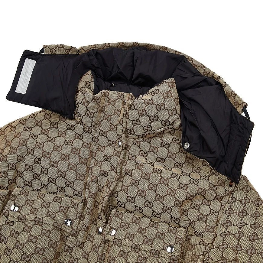 Gucci giacca donna GG cotone tela puffer 66509149