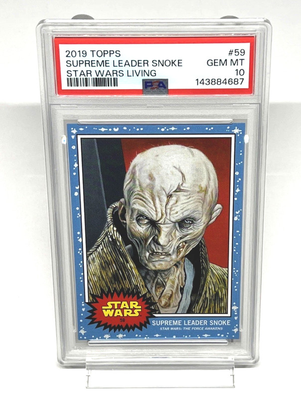 Star Wars Living Set 2019 Topps SUPREME LEADER SNOKE #59 PSA 10 GEM MINT!