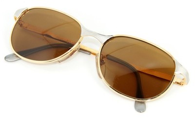 259$ New Vintage VUARNET 041 Metal Gold & Silver Sunglasses PX2000 Mineral Lens