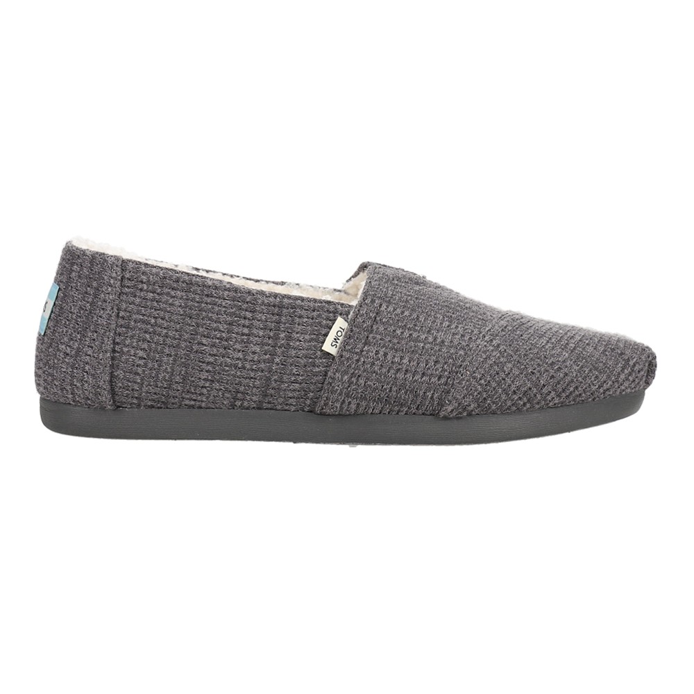 Мужские серые повседневные туфли без шнуровки TOMS West Elm X Repreve Alpargata 10017466T