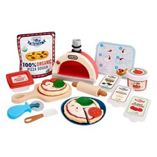 Realistic Pretend Play Pizza Chef Kit with 18 Accessories and Special Make It
