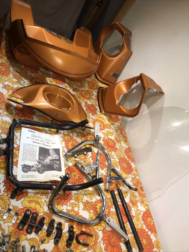 BMW CARENADO AVON 1970 1971 R50/5 R60/5 R75/5 INGLATERRA Motocicleta Completa De Colección Foto 2 de 4