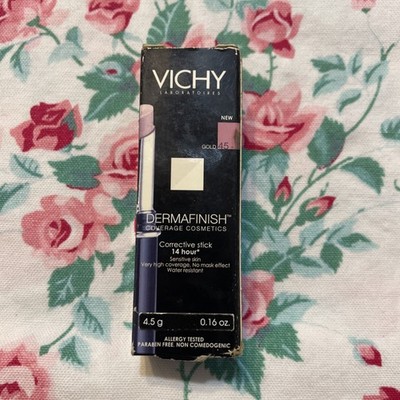 Vichy Dermafinish Corrective Foundation 16HR Color Wear GOLD 45 RARE See NOS
