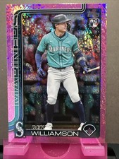 Ben Williamson 2025 Topps Update Pink Foil #US130 RC Seattle Mariners