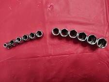 NEW/Used Snap-On Metric Shallow 16-Piece Sockets  3/8