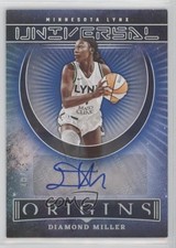 2023 Panini Origins WNBA Universal Blue 18/25 Diamond Miller Rookie Auto RC 11ba