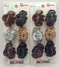 Scunci Beauty Octopus Jaw Hair Clips   PACK OF 12 CLIPS  
