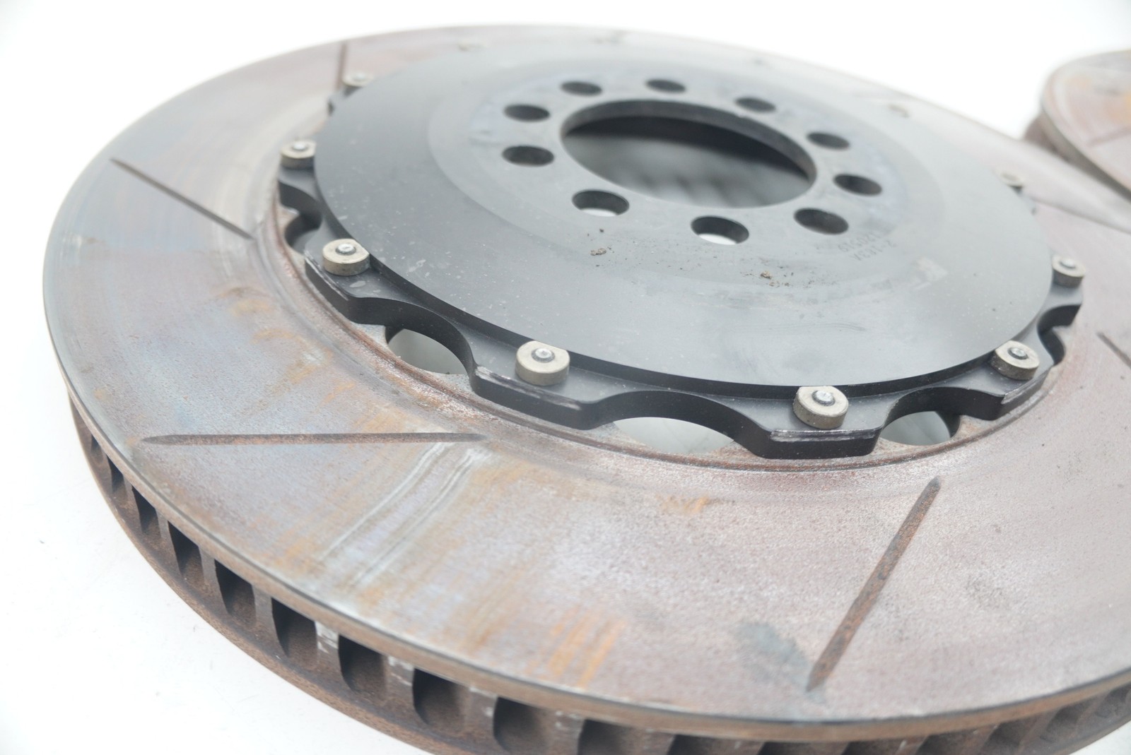 Set Rear Left Right Disc Brake Rotor Slotted GiroDisc Race Ferrari 458 Challenge