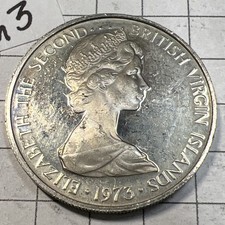 1973 British Virgin Islands 25  Cents Coin - KM#4