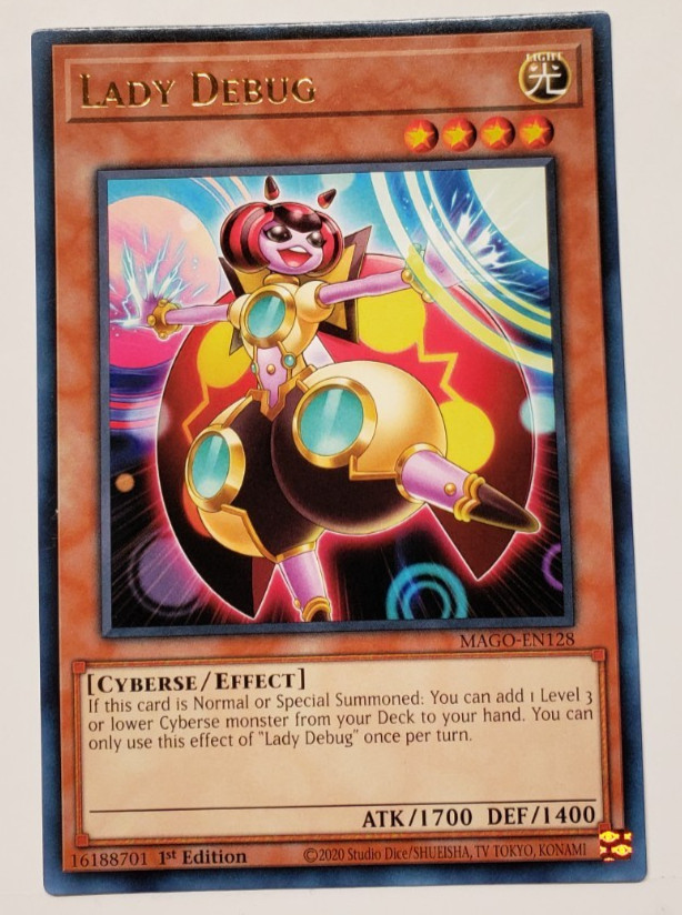 Yu-Gi-Oh! Lady Debug MAGO-EN128 Maximum Gold Rare 1st Edition Near Mint