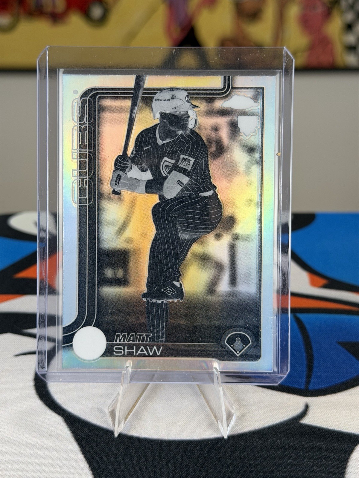 2025 Topps Chrome #219 Matt Shaw Rookie Negative Refractor Sp Cubs RC