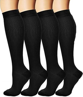 4 pairs Compression stockings, support stockings, sports travel stockings