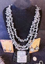 Vintage To Now 7 Pieces Jewelry Set. Silver A...