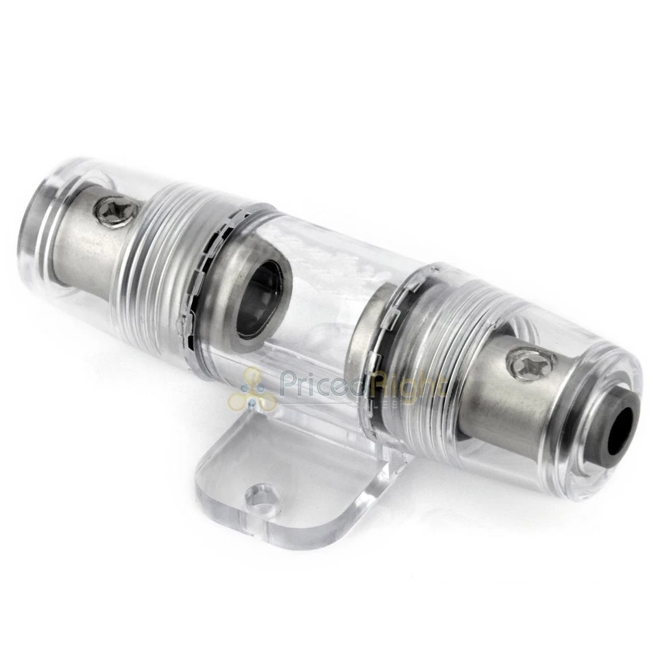 Высококачественный рядный держатель предохранителя калибра 4 или 8 AGU + упаковка из 5 предохранителей 50 ампер AGU - Изображение 2 из 4