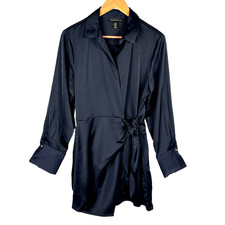 House of Harlow 1960 X Revolve Long sleeve Mini Wrap Dress Sz M Cocktail Party